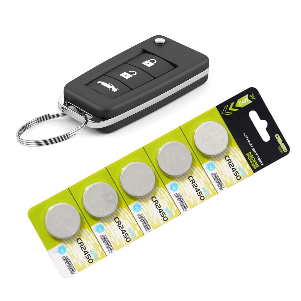 5/10Pieces CR2450 3V Lithium Coin Batteries High Capacity CR2450 Battery For Car Key And Medical Electronic Devices