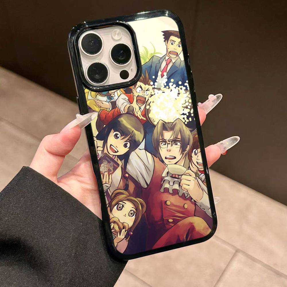 Classic Game Ace Attorney Phone Case For IPhone 17 16 15 14 13 Plus 12 11 Pro Max PC+TPU Cases Back Cover