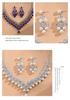 Set di Collana e Orecchini da Sposa con Strass di Lusso - Design Europeo e Americano