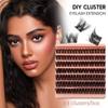 63 Cluster/Box Wimpernverlängerung Flauschige Überkreuzte Falsche Wimpern Weiche Faux-Mink-Wimpern Grafting-Wimpern