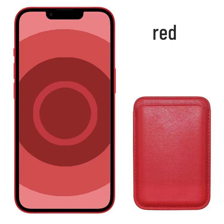 Magnetic Leather Card Holder Case for iPhone 14/13/12 with MagSafe Compatibility