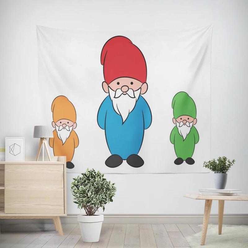 Christmas New Year Pattern Living Room Bedroom Decorative Tapestry