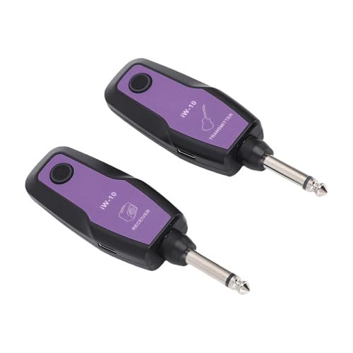 Btuty DK 2.4G Wireless Guitar System with Lithium Polymer Battery, Simple Design, 6-9 Hours of Use On a Full Charge, Ideal for Electric Guitars and In