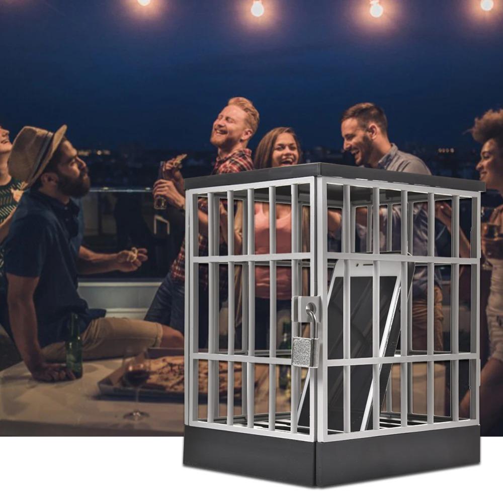 Locking Cage Mobile Phone Jail Safe Cell Lock Up Cell Phone Jail Lock Box Family