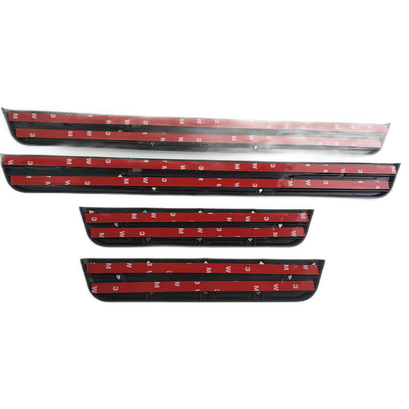 4pcs Stainless Steel Car Door Sill Pedal Scuff Plate Cover For VOLVO EX30 EV 2023 2024 2025 Interior Modified Accessories