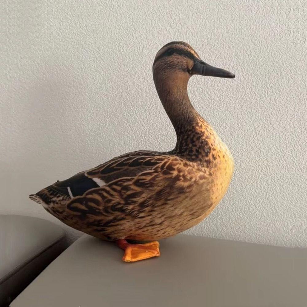 Throw Cushion Simulation Plush Duck Stuffed Animal Duck Plush Pillow Stuffed Duck  Birthday Gift