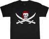 Pirate T -Shirt Skull Jolly Roger Sailing Tee Pirate Flag Caribbean Tee Pirate Party Tee Cruise Shirt Gift for Him Fathers Day Christmas