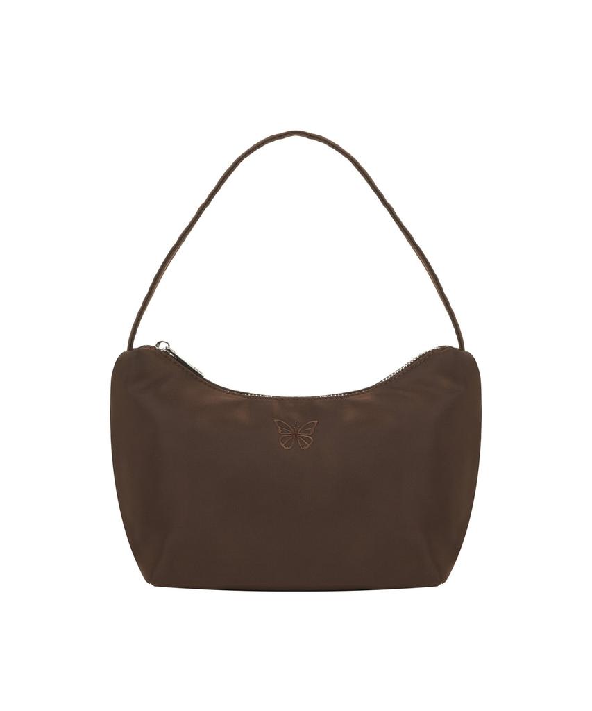 Nick&Nicole Nicole Nylon Mini Hobo Bag_Brown