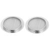 2PCS Resonator Guitar Sound Hole Cover Inserts Screen Metal for   Parts(Gold)
