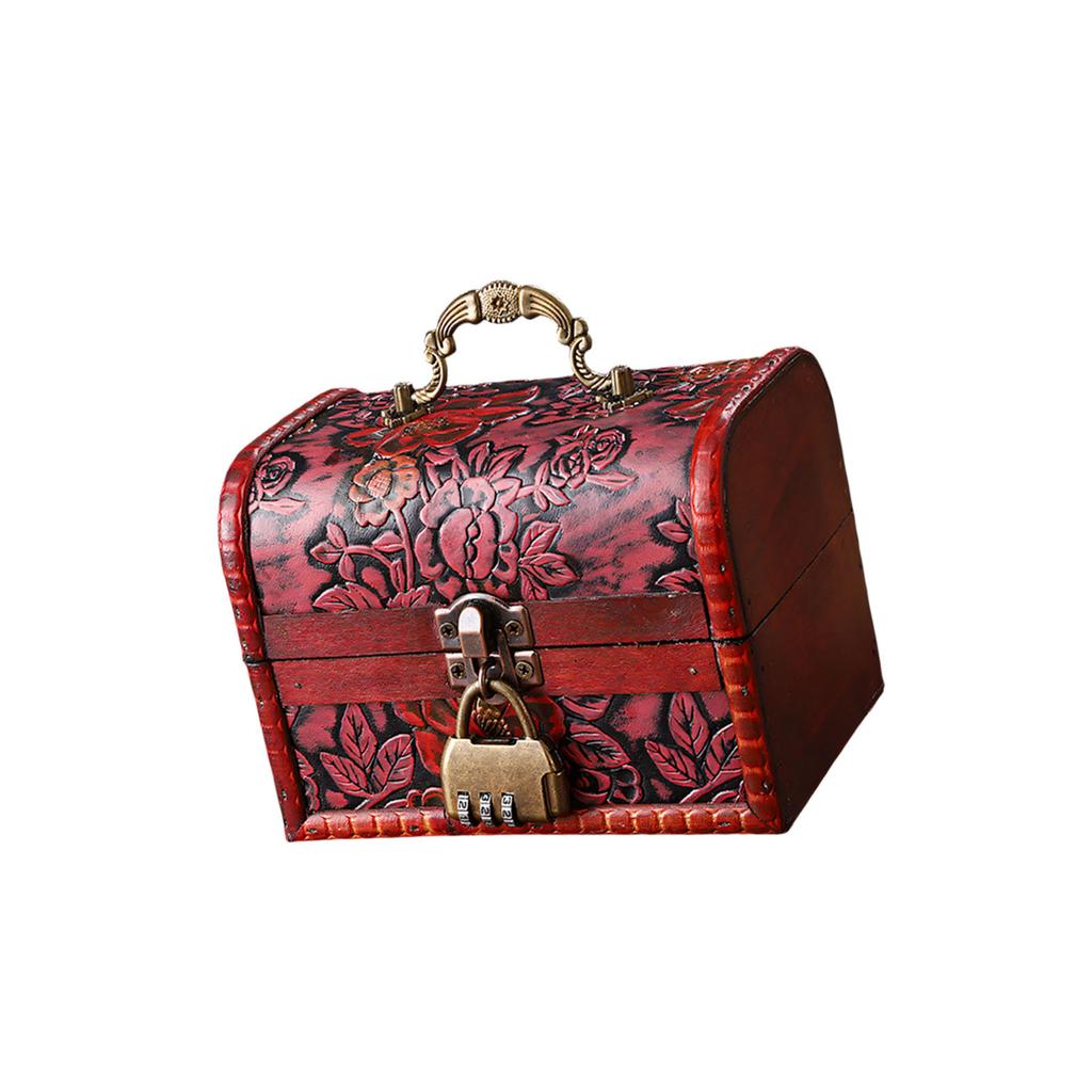 Spacious Wood Storage Box For Jewelry Watches Featuring Antique Look For Home Decoration