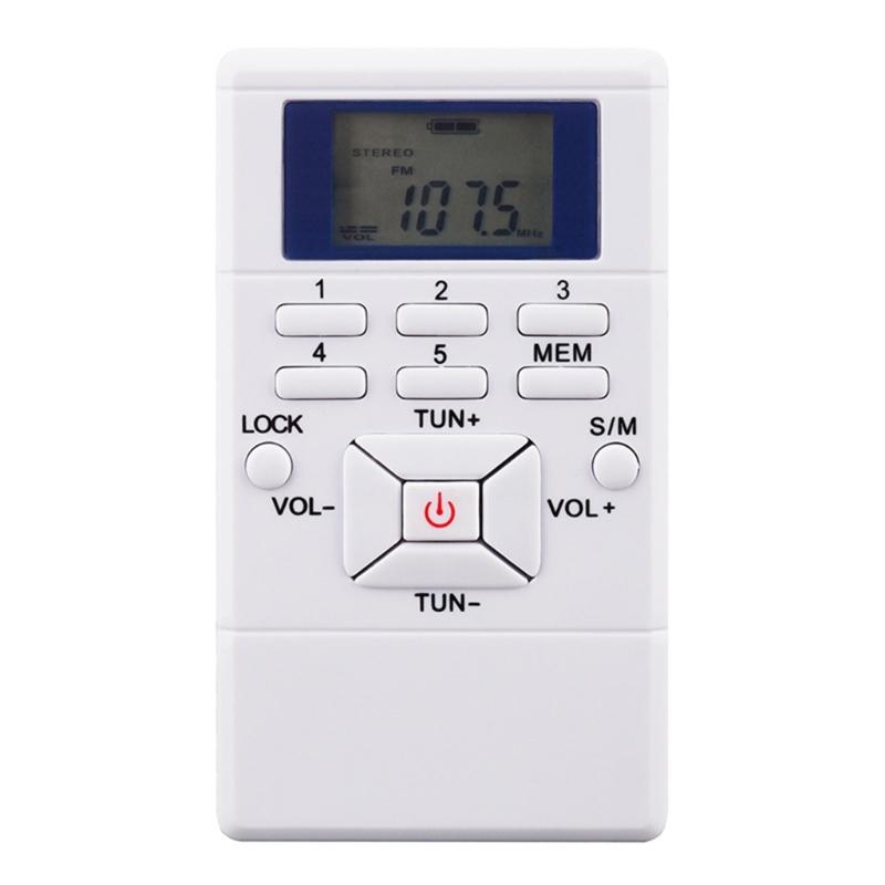 DSP Digital AM FM Radio with LCD Display Auto Scan Manual Tuning for Home Outdoor Travel Emergency Use