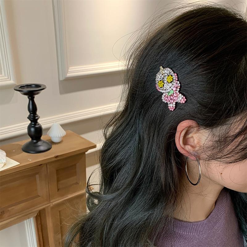 Snowflake Ultraman hairpin side high sense fashion unique design BB clip temperament elegant hair accessories