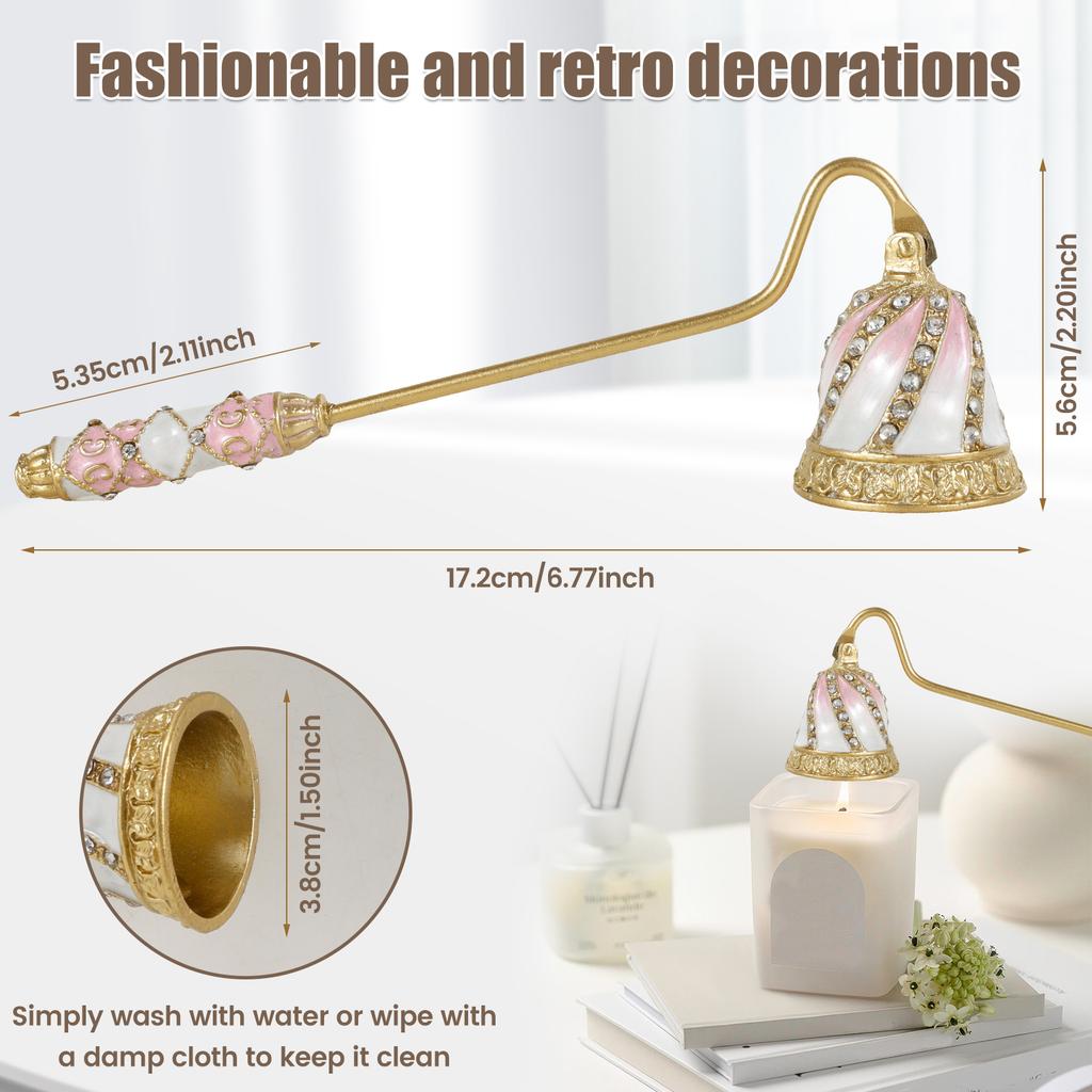 Candle Snuffer Candlesnuffers Wick Snuffer Candle Extinguisher Accessory for Putting Out Extinguish Candle Wicks Flame Safely