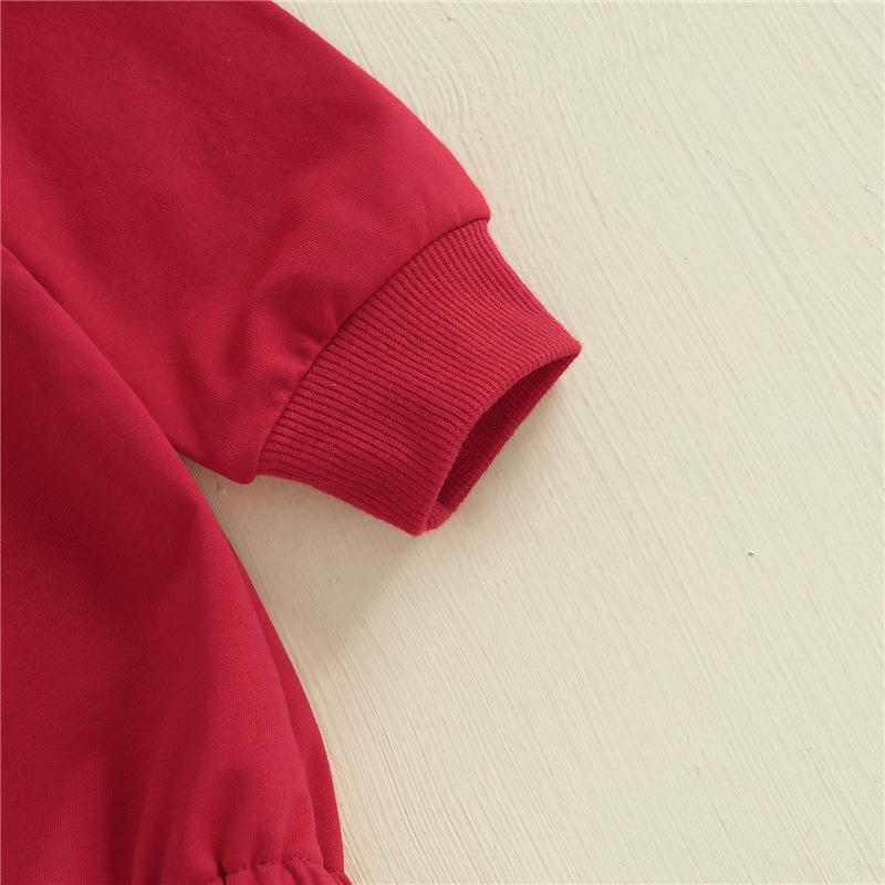 Infant & Toddler Christmas Tree Embroidered Long Sleeve Romper