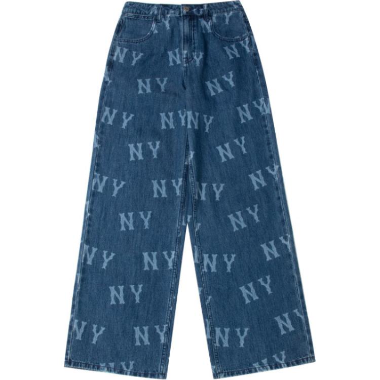 New MLB New York Yankees SS24 Jeans Women's Indigo 3FDPB0141-50INS