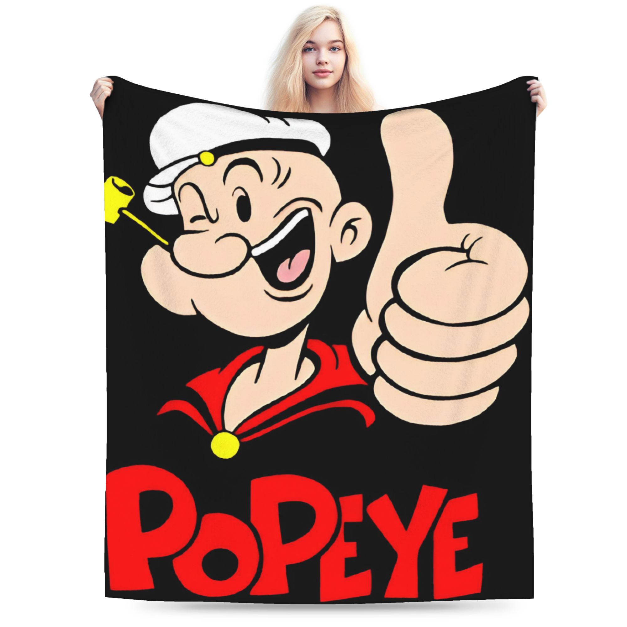 

Popeye Merch Blankets Ultra-Soft Flannel Throw Blankets Cozy Rug Piece 30x40in