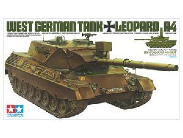 Tamiya West German Leopard A4 35112 Assembly Plastic Model Kit Military Miniature Series 1/35