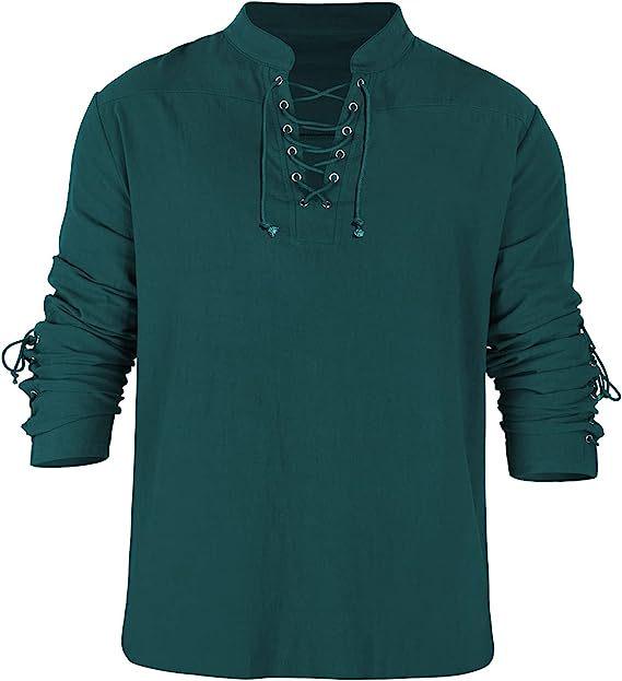 Men's 2023 Gothic Steampunk Pirate Shirt