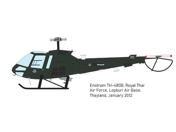 Eduard Hybrid Edition Enstrom 480 Helicopter Plastic Model Kit EDU972012 1/72