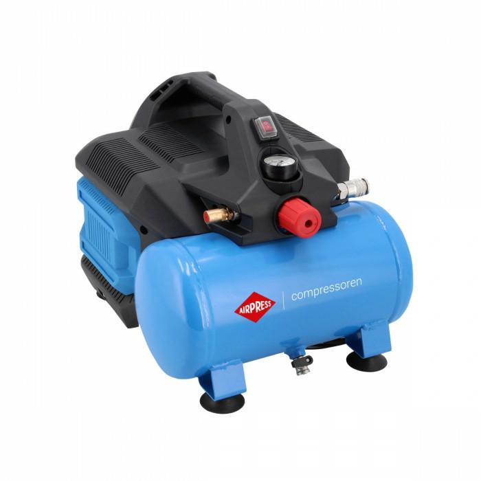 Sprężarka Airpress Lmo 6-126 6L 1,5Km Bezolejowa 215 L Min.
