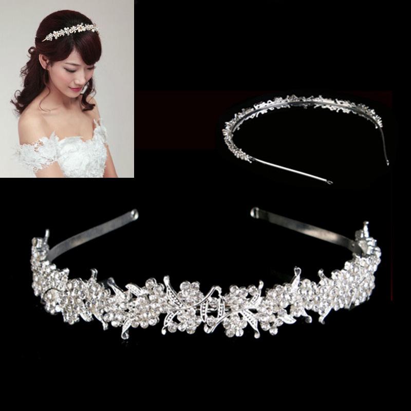Bridal Rhinestone Alloy Crown Headband - New Fashionable Hair Accessory Alloy