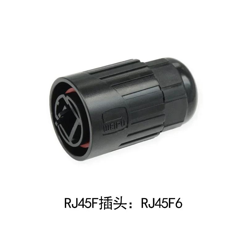 

WEIPU RJ45F6 RJ45F71 RJ45F71RA Industrial Waterproof RJ45 Connector CAT6 Data Transfer Plug Socket Panel Mount Signal Adapter