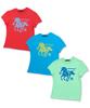 Damiswi Horse Graphic Pastel Slim T-Shirt_Blue