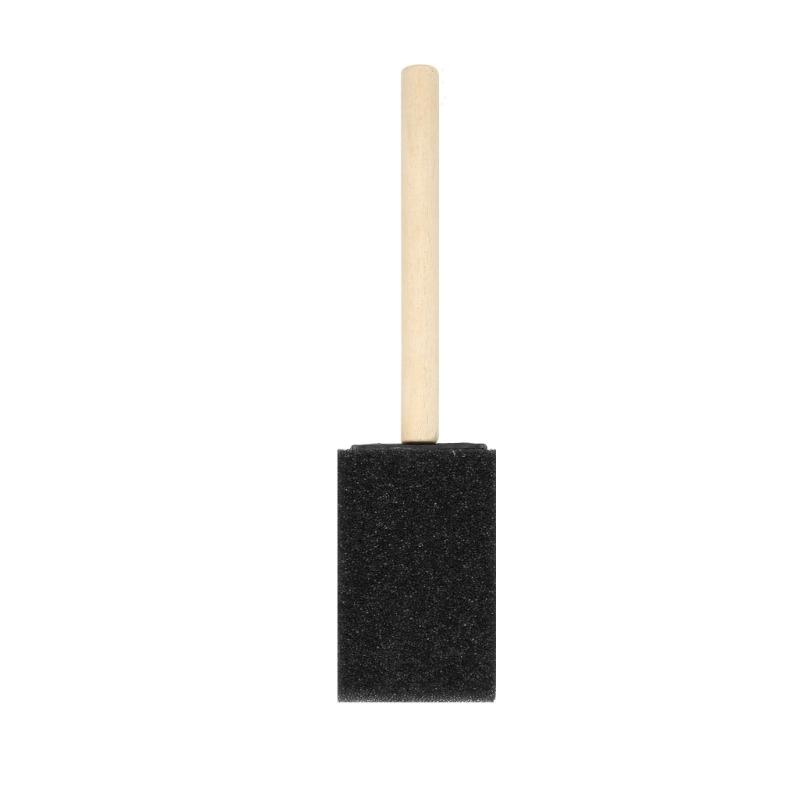 Sponge Brushes Set For Painting And Crafting With Foam Heads And Ergonomic Wood Grips for Various Painting Coloring Task