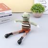 1Pc Plush Funny Cartoon Leather Pants Frog Plush Keychains Pendant  Bag Ornaments Soft Stuffed Animal Toy Kids