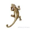 Gecko nástěnná dekorace Pryskyřice Zlatý ještěrka Socha Vhodné pro vnitřní i venkovní prostory Včetně domácí kanceláře a venkovského prostředí