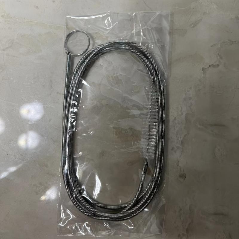 [1 Stück Stahl-Abflussspirale] 1 Stück Verbesserte Flexible Stahl-Abflussspirale mit Nylonbeschichtung | Bruchfester Haar-Verstopfungsentferner für Küchen- & Badezimmerspülen