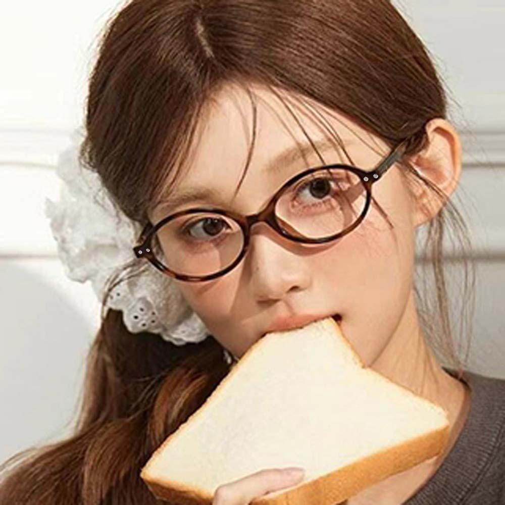 Zinc Zinc Alloy Elderly Reading Glasses Retro Tortie Elliptical Frame Eyewear  Mother's Day
