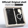 Frameless Wireless Charge Case For Samsung S25 Edge S24 FE S23 Ultra S22 Magnetic Shockproof Slim Hard PC Phone Cover