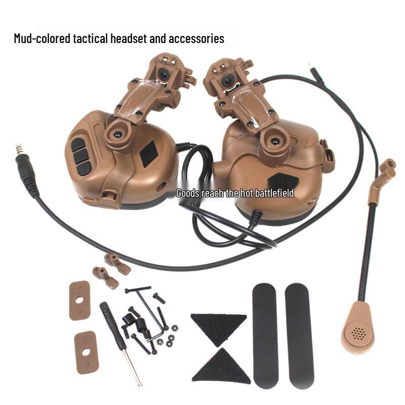 C5 Tactical Noise Reduction Headset with Helmet Rail Mount & PTT Integration.