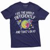 Autism T-shirt Autism Awareness Day Seeing the World Differently Tee Shirt