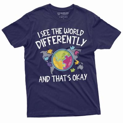 Autism T-shirt Autism Awareness Day Seeing the World Differently Tee Shirt