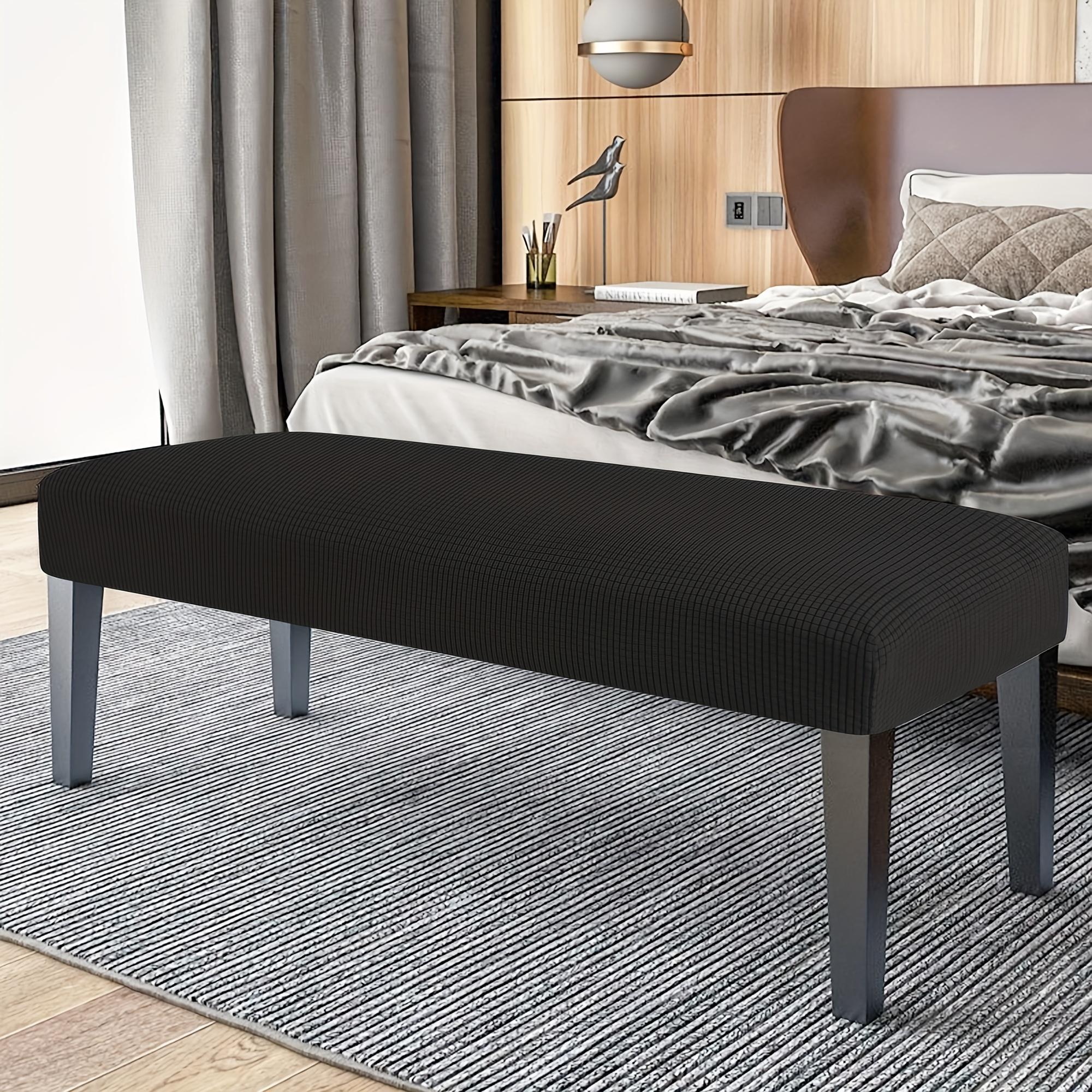 

Кукурузное зерно Флис Эластичный Чехол на скамью Эластичный Пылезащитный Протектор Плюшевый Водоотталкивающий Мебельный Чехол для Домашнего Декора 112-150x35-45x8-14cm чёрный