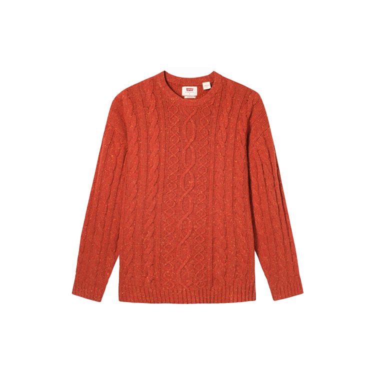 

Мужской свитер Levis Vintage Knit Crew Neck Loose Wool Sweater Brick-Red A0732-0001 XL