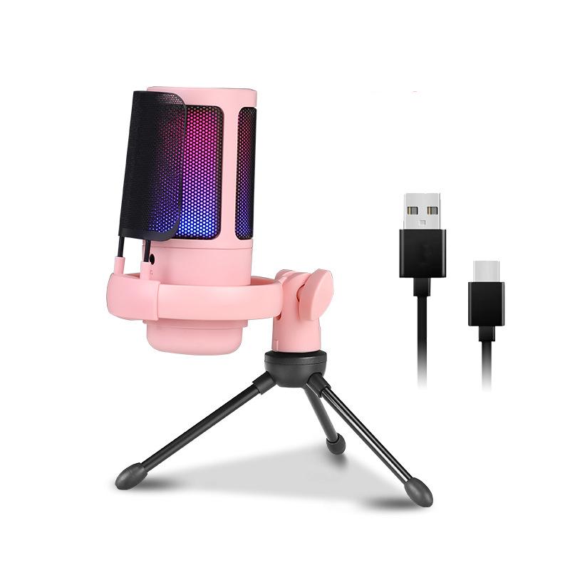 Professionelles Studiomikrofon ME6S, PC-Streaming-Spiel, Netzwerkvideo, Gesangsspielaufnahme, Anti-Spray-Mikrofonklang