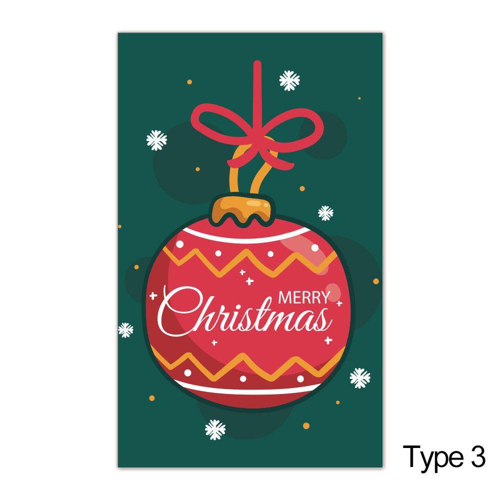 Decor Package Insert Message Note Cards Greeting Postcard Happy New Year Merry Christmas Card