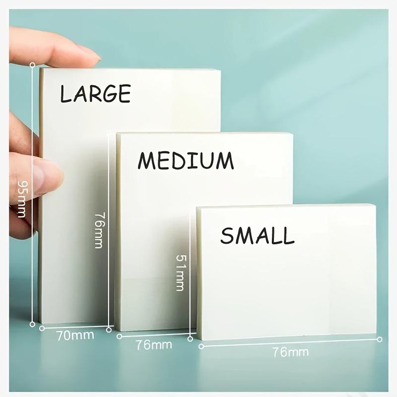 

Waterproof Transparent Sticky Notes - Non-Covering, See-Through Memo Pads Small 5*7.5