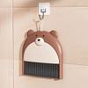 2PCS Mini Broom and Dustpan Set Debris Clean Brush Suitable for Desktop Keyboard Household Kitchen Little Bear Broom