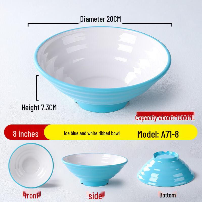 

Hundun Commercial Melamine Noodle Bowl