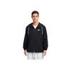 Nike Club Woven Zip Comfort Breathable Jacket Men Jackets Black White FB7398-010