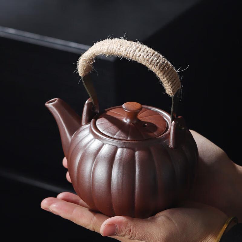 Retro Ceramic Wood-Fired Teapot Gift Set