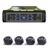 Solar TPMS Monitor System LCD Display Auto Security Alarm Systems Car Tire Pressure Alarm