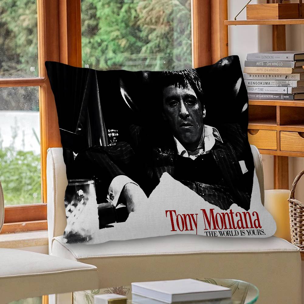 Classics S-Scarface 1983 Film Personalized picture text home decorative pillows Household Gifts 45x45cm