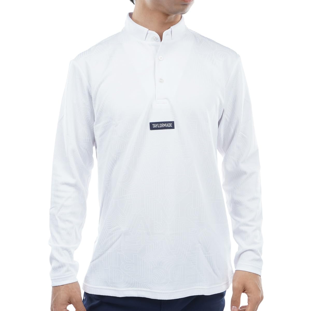 

TaylorMade Typography Large/Small Polo Shirt, White, Size O, Men s, 2023FW, TL087