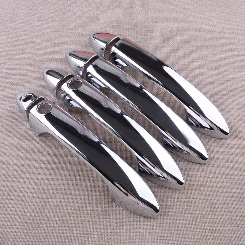 8pcs/Set Chrome ABS Smart Door Handle Cover Trim Fit for Honda Pilot 2016 2017 2018
