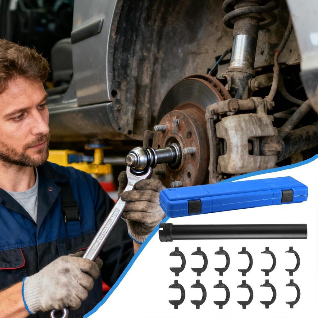 Inner Tie Rod Removal Tool Inner Tie Rod Repair Kit Automotive Chassis Repair Tool for Steering System Automotive Vehicle Truck